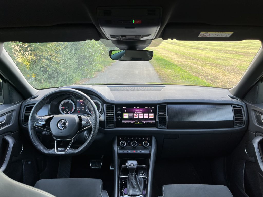 2022 Škoda Kodiaq Sportline 2.0 TDI test recenzia skúsenosti interiér